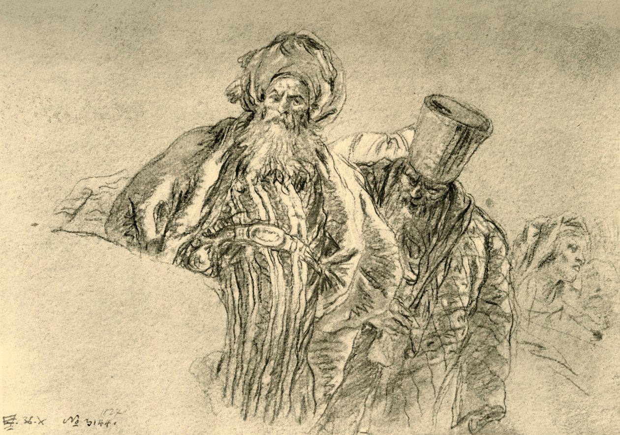 "Kaksi itämaista kauppiasta", 1753, 1928 tekijältä Giovanni Battista Tiepolo