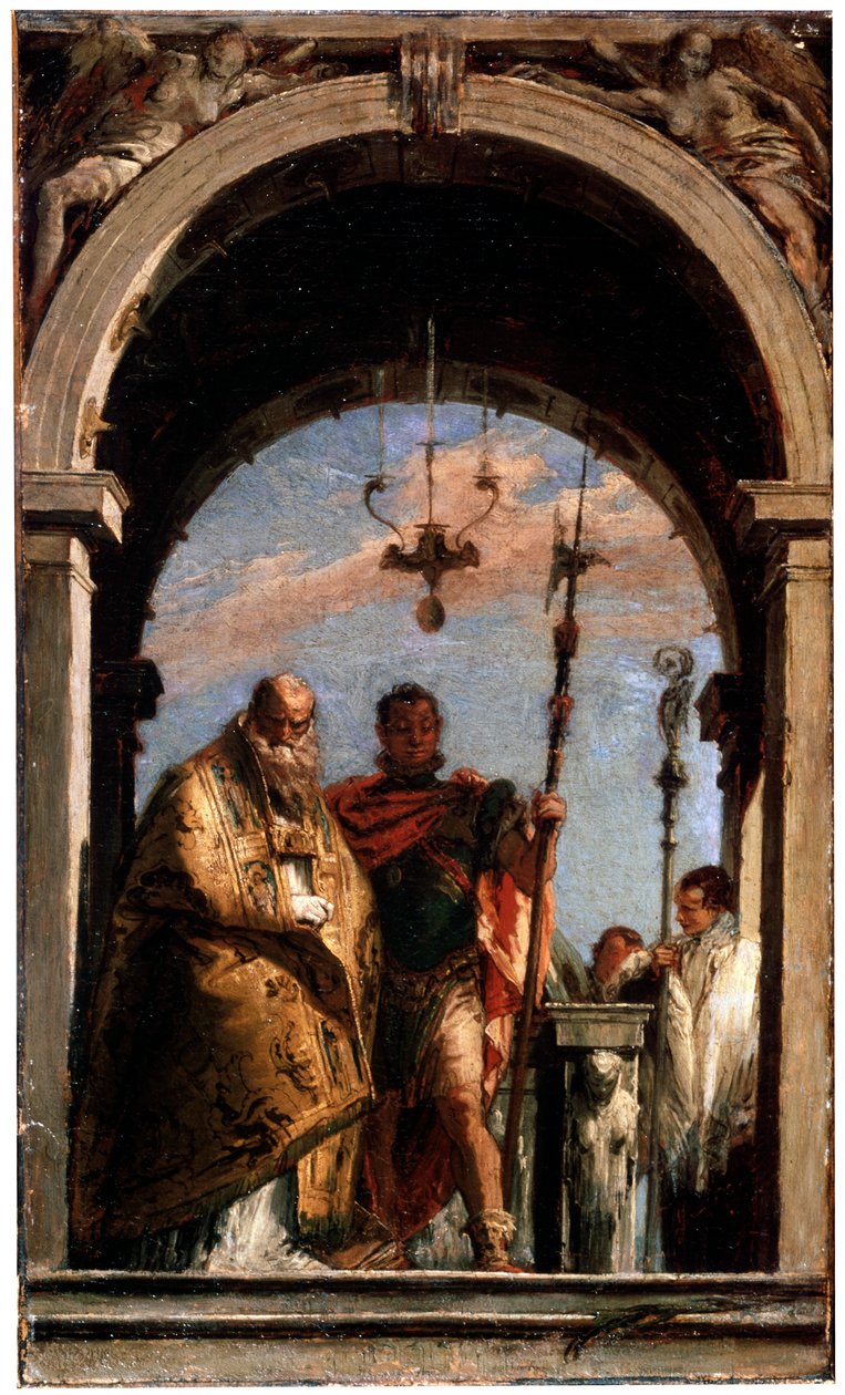 Kaksi pyhää, 1740-1745. tekijältä Giovanni Battista Tiepolo
