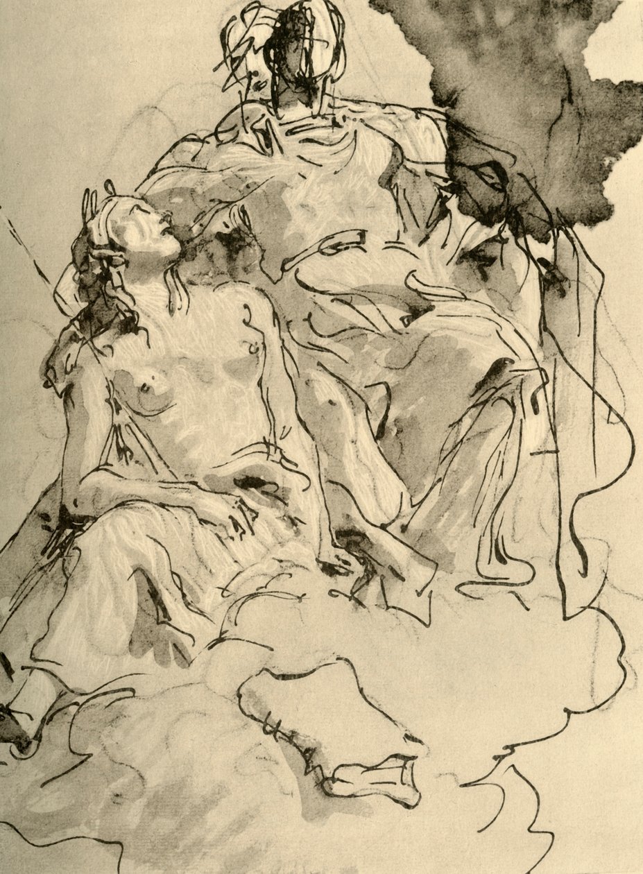 Kaksi naista, 1700-luvun puoliväli, 1928 tekijältä Giovanni Battista Tiepolo