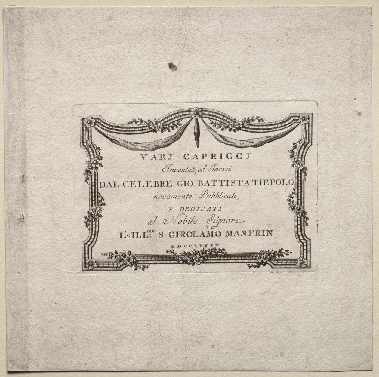 Erilaisia otuksia, 1785. tekijältä Giovanni Battista Tiepolo