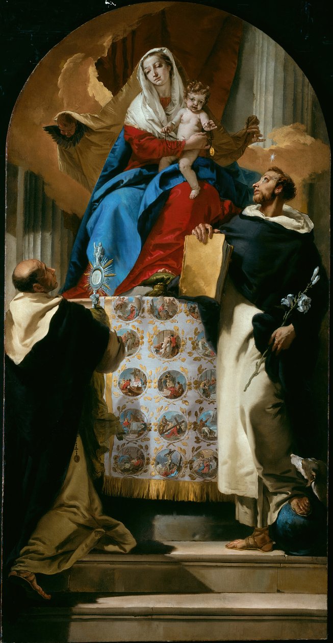 Neitsyt ja lapsi pyhien Dominicin ja Hyasintin kanssa, 173035. tekijältä Giovanni Battista Tiepolo