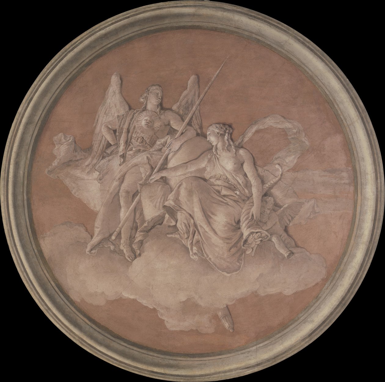 Hyve ja yltäkylläisyys, 1760 (fresko siirretty kankaalle). tekijältä Giovanni Battista Tiepolo