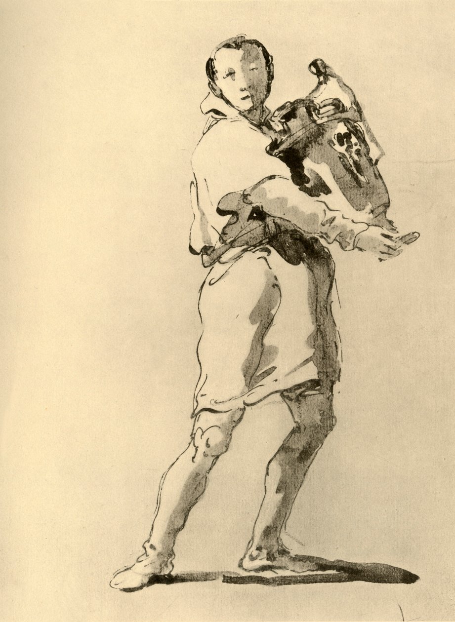 Nuoret Amphoran kanssa, 1700-luvun puoliväli, 1928 tekijältä Giovanni Battista Tiepolo