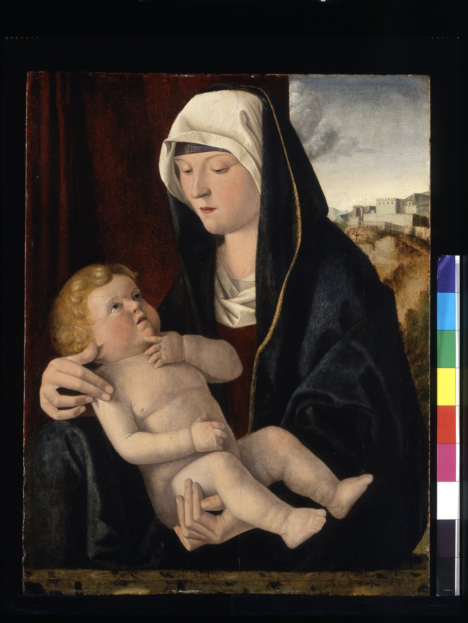 Madonna ja lapsi (tempera ja öljy puulle) tekijältä Giovanni Bellini