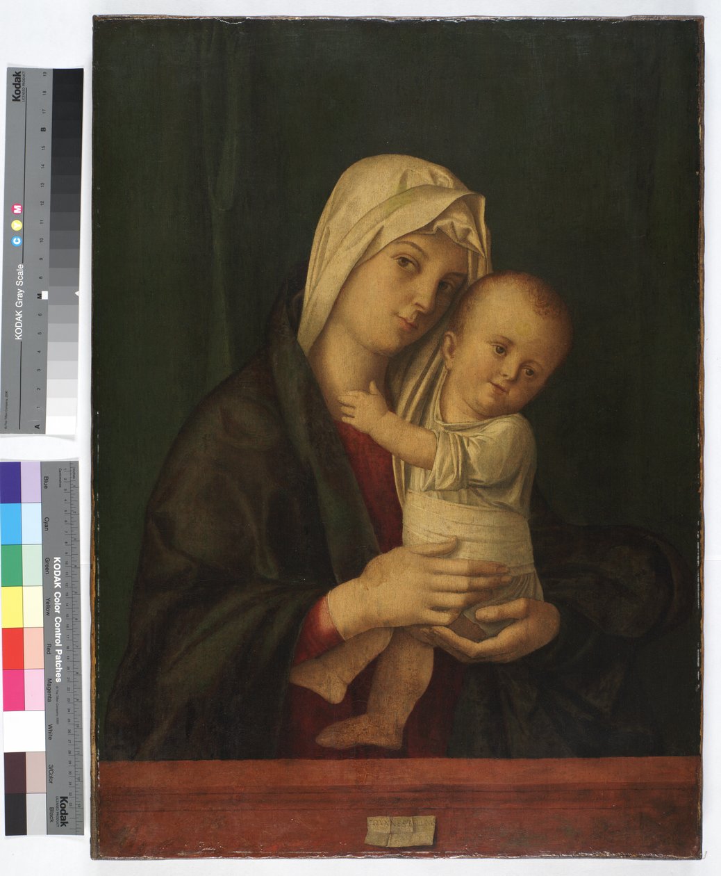 Madonna ja lapsi, n. 1489 (öljy kankaalle) tekijältä Giovanni Bellini