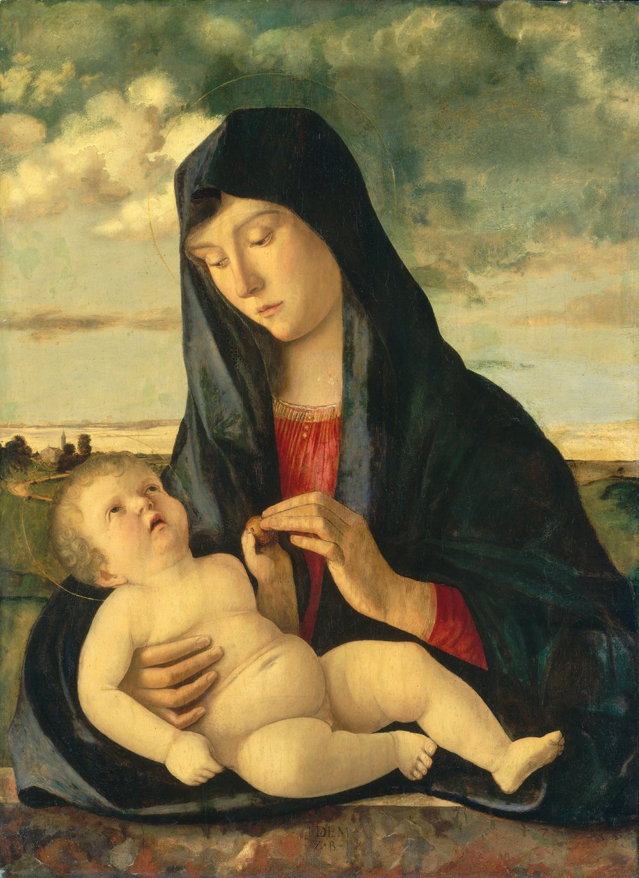 Madonna ja lapsi maisemassa, n. 14801485. tekijältä Giovanni Bellini
