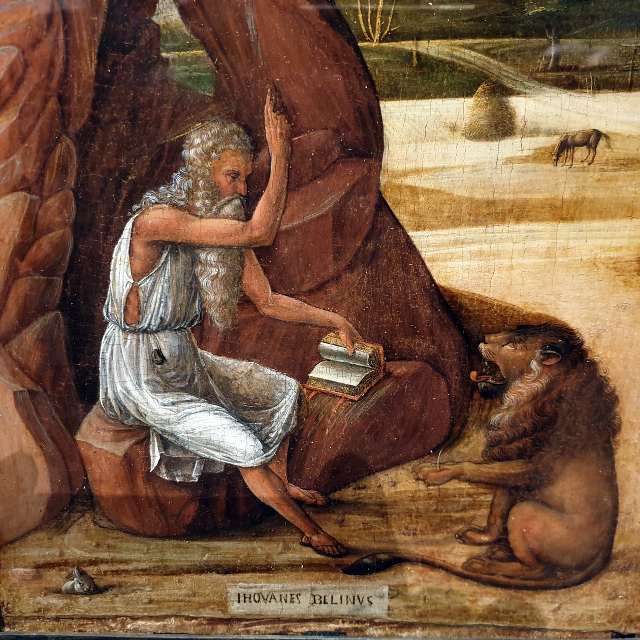 Pyhä Hieronymus erämaassa tekijältä Giovanni Bellini