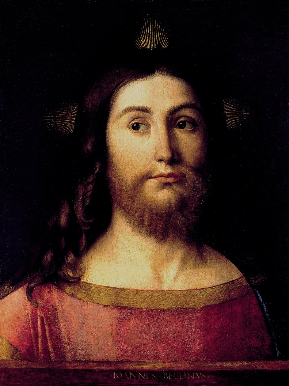 Maailman Pelastaja - Maailman Pelastaja - Bellini, Giovanni (1430-1516) - noin 1502 - Öljy puulle - 44x33 - Real Academia de Bellas Artes de San Fernando, Madrid ©FineArtImages/Leemage tekijältä Giovanni Bellini