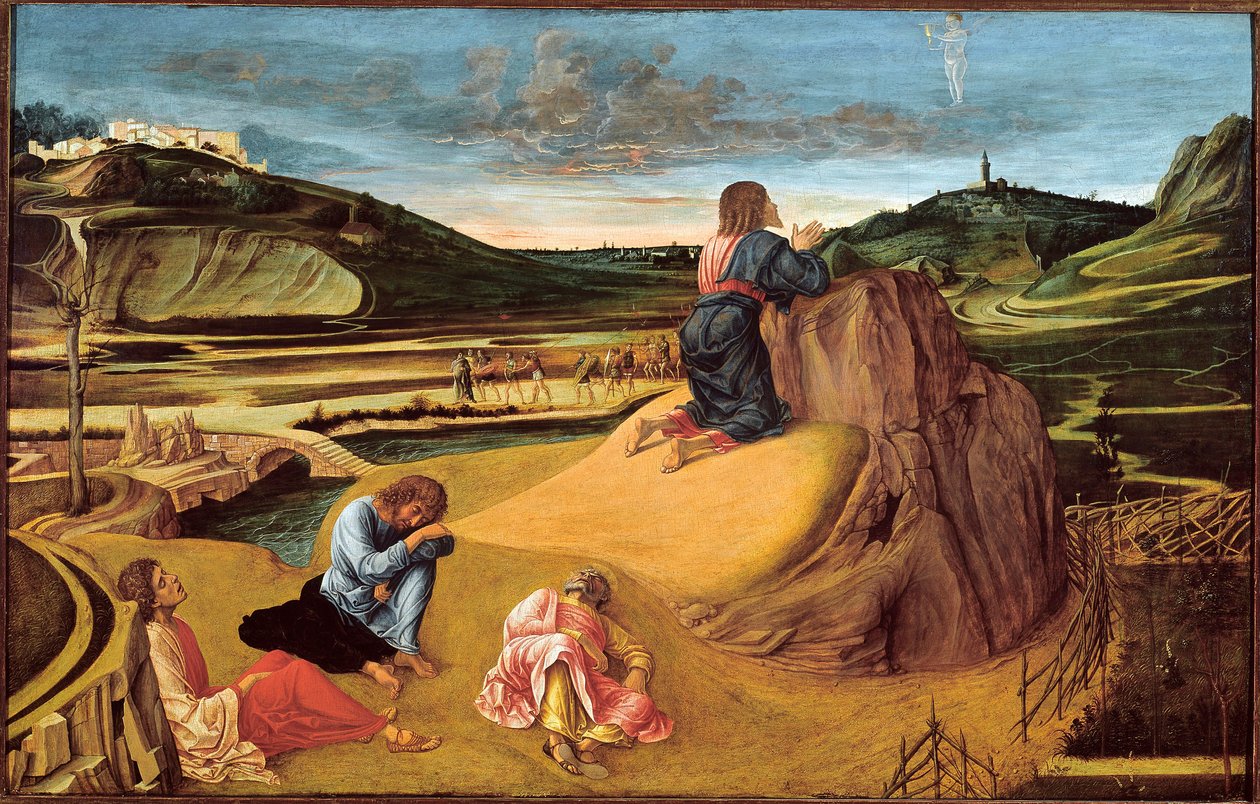 Agony in the Garden, n. 1465 (tempera paneelissa) tekijältä Giovanni Bellini
