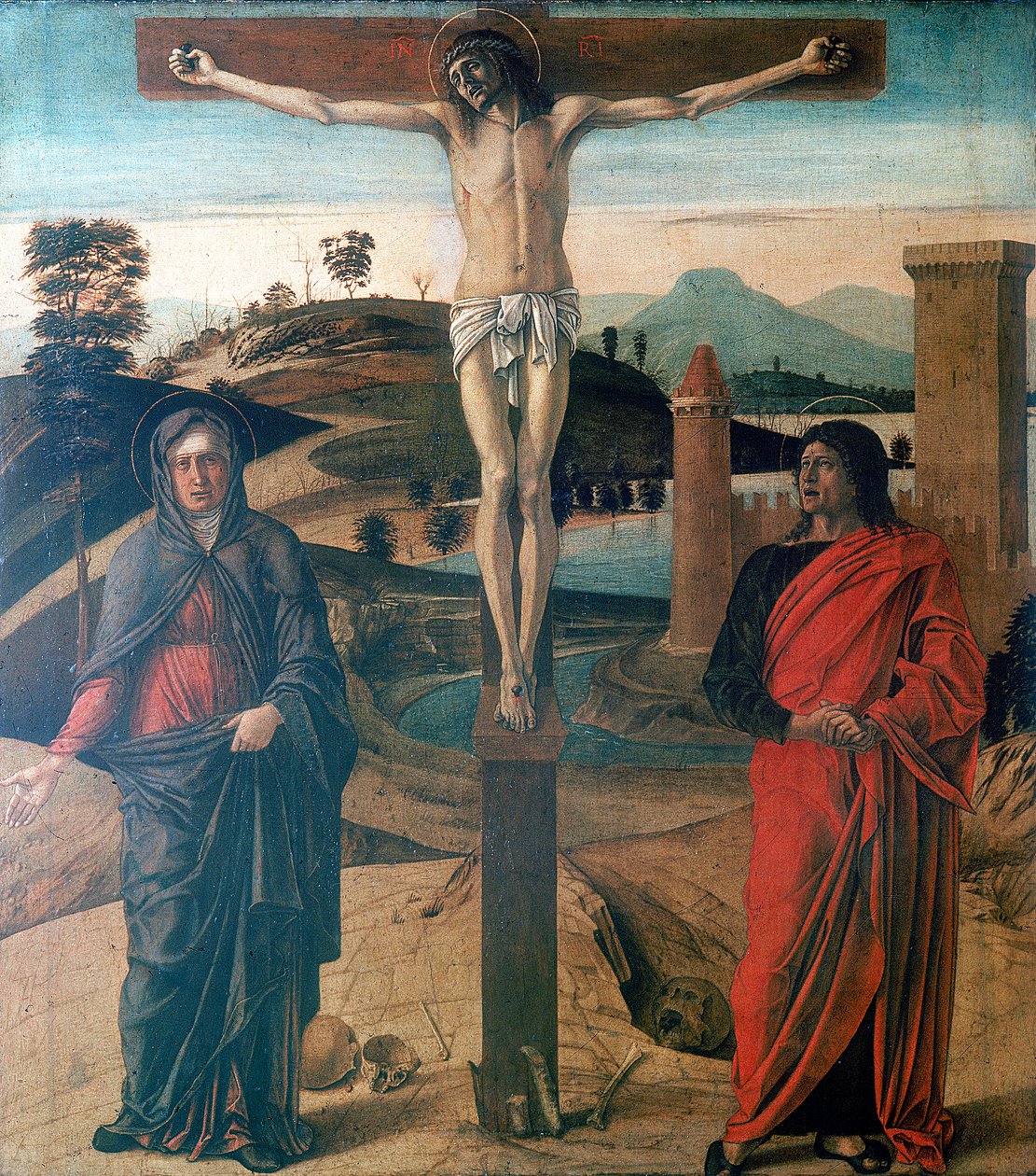 Ristiinnaulitseminen, 1465 tekijältä Giovanni Bellini