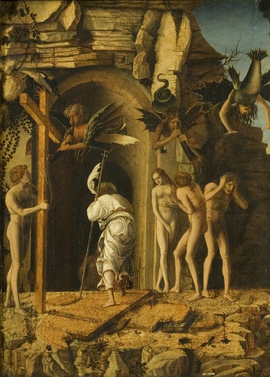 The Descent of Christ into Limbo, n. 1475-1480 (öljy tarranauhalla paneelissa) tekijältä Giovanni Bellini