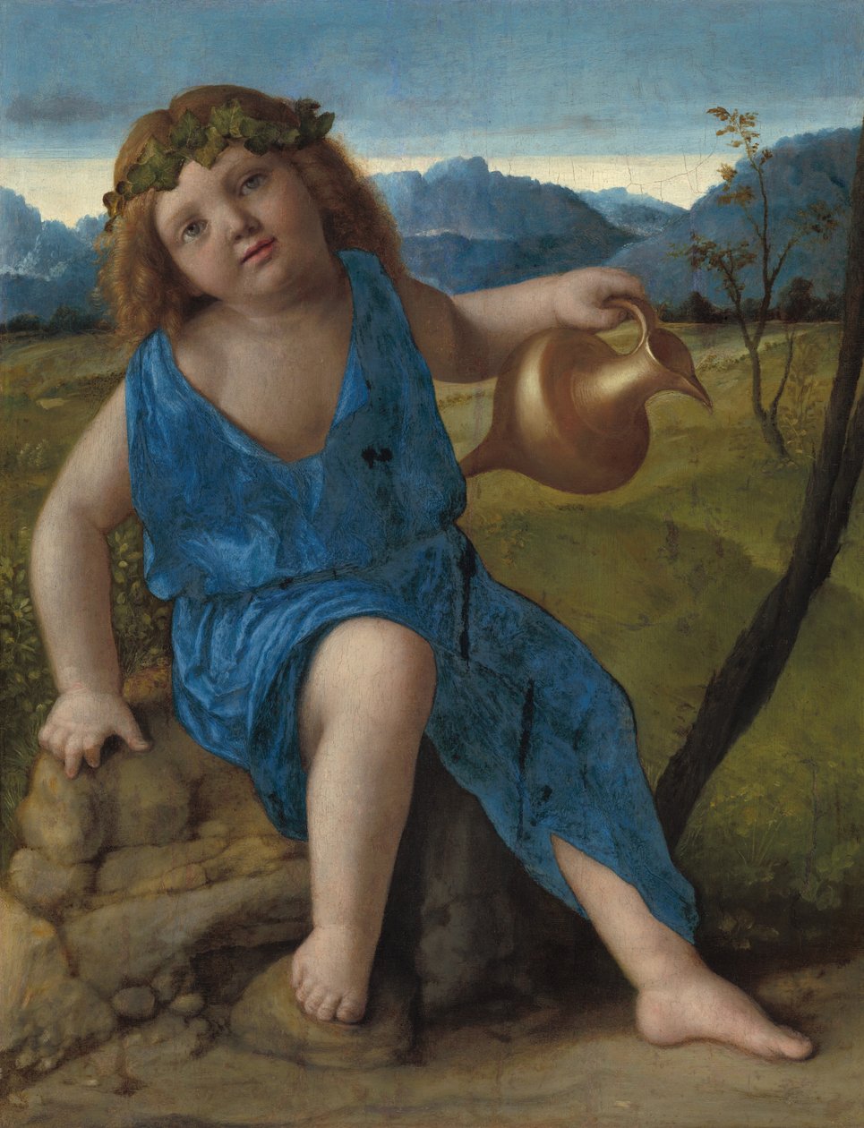 Infant Bacchus, luultavasti 15051510. tekijältä Giovanni Bellini