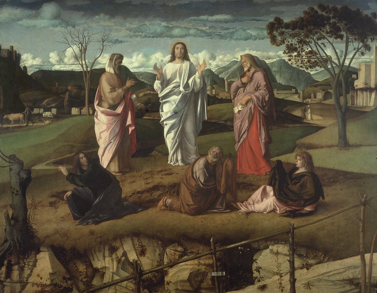 Kirkastuminen, 1485 tekijältä Giovanni Bellini