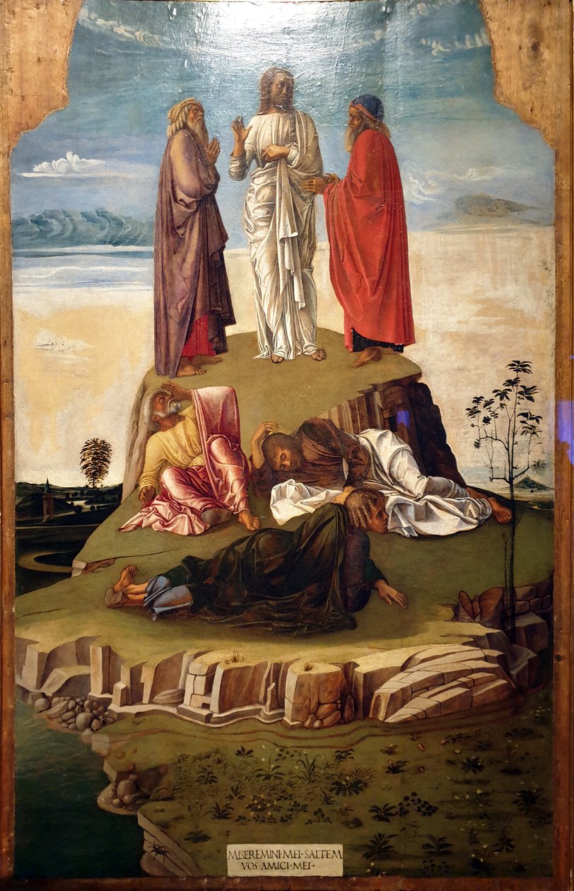 Kristuksen kirkastuminen tekijältä Giovanni Bellini