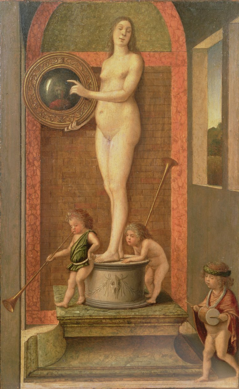 Turhamaisuus (öljy paneelissa) tekijältä Giovanni Bellini