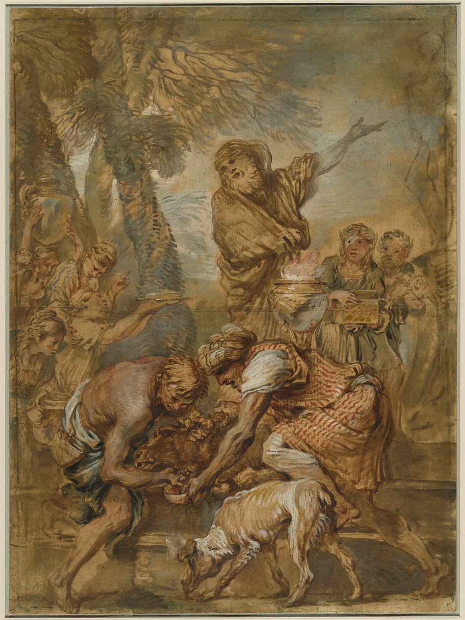 Pakanallinen uhri tekijältä Giovanni Benedetto Castiglione