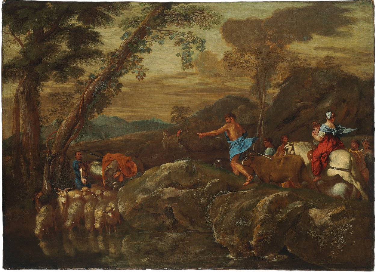 Jaakobin matka, 1633 tekijältä Giovanni Benedetto Castiglione