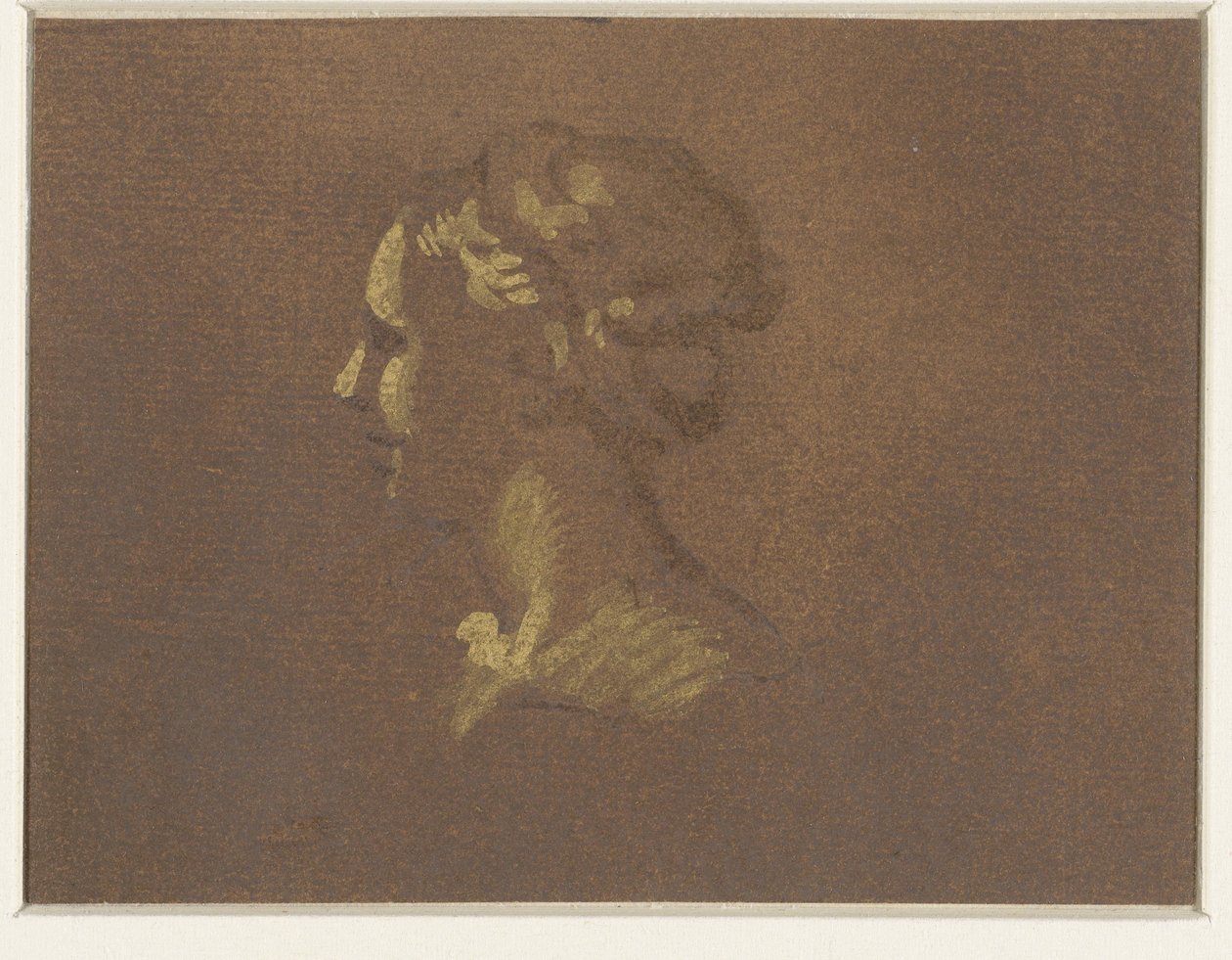 tytön pää tekijältä Giovanni Benedetto Castiglione