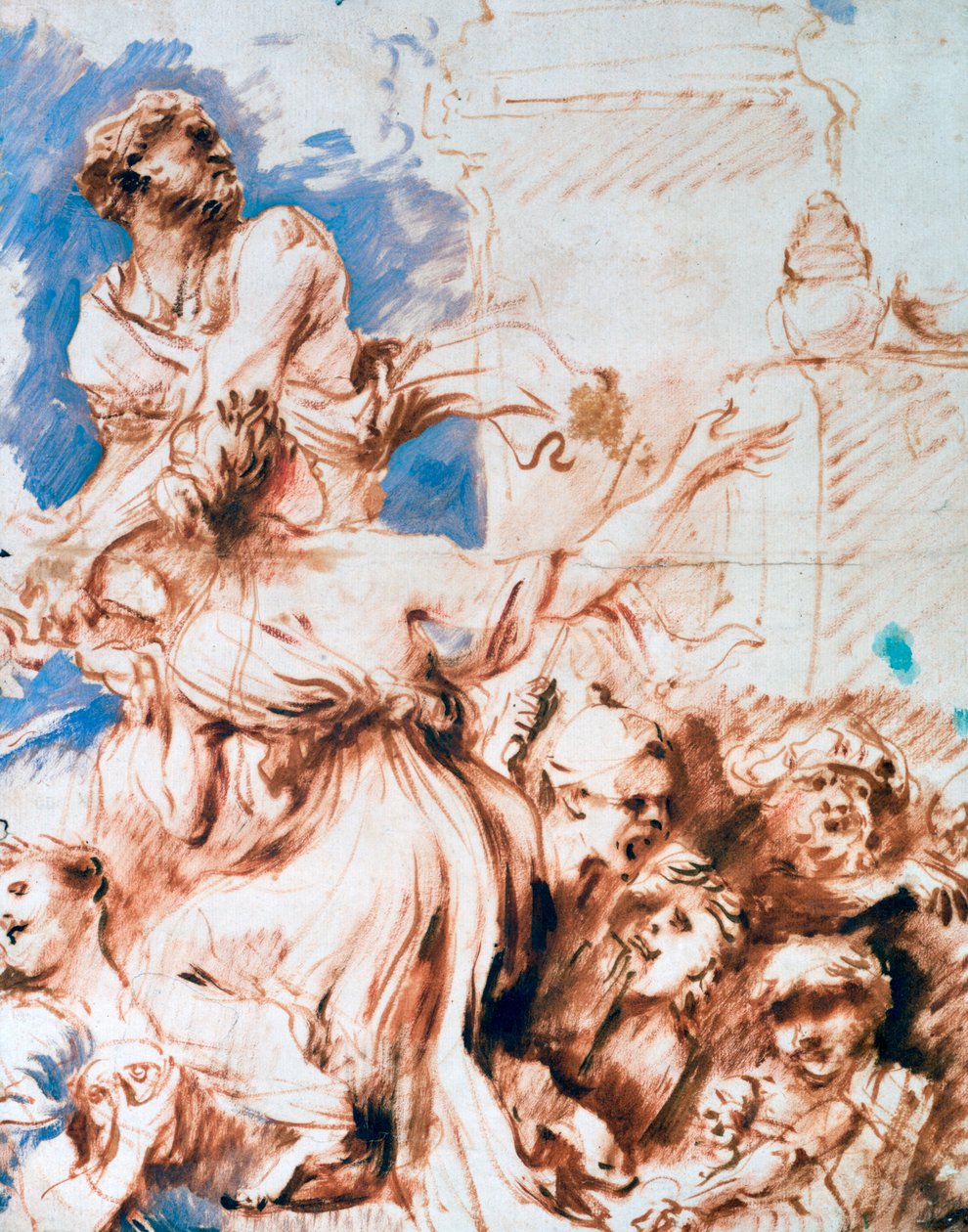 Pyrrha, c1635-1670 tekijältä Giovanni Benedetto Castiglione