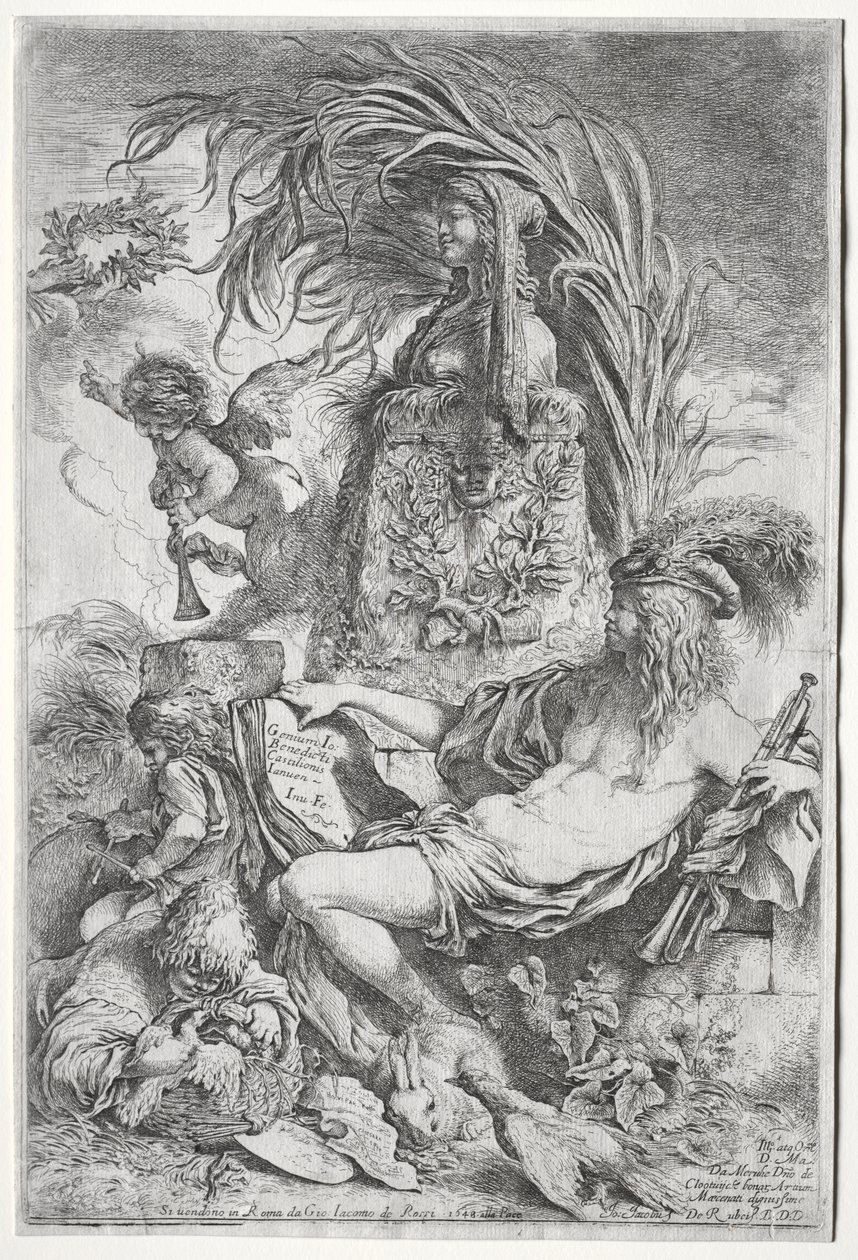 Castiglionen nero tekijältä Giovanni Benedetto Castiglione