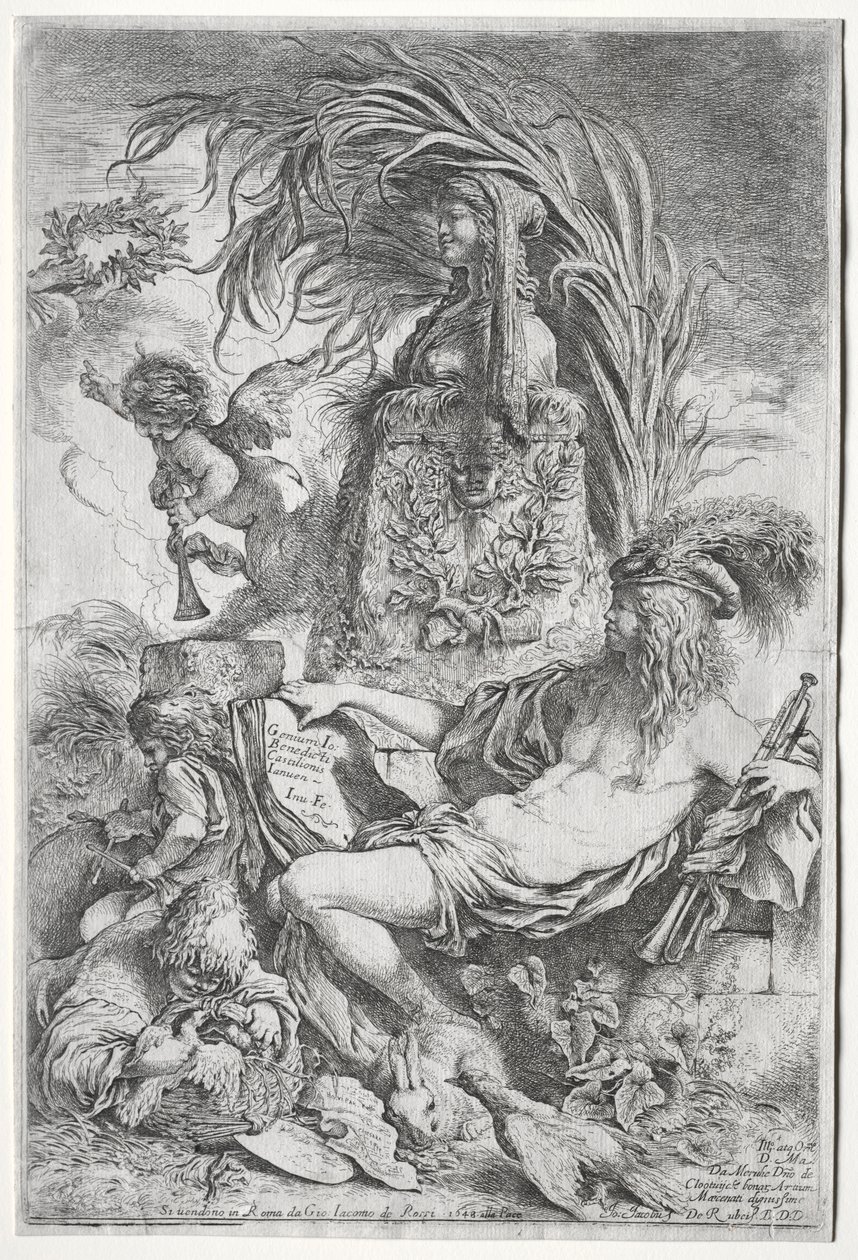 Castiglionen nero, 1648. tekijältä Giovanni Benedetto Castiglione