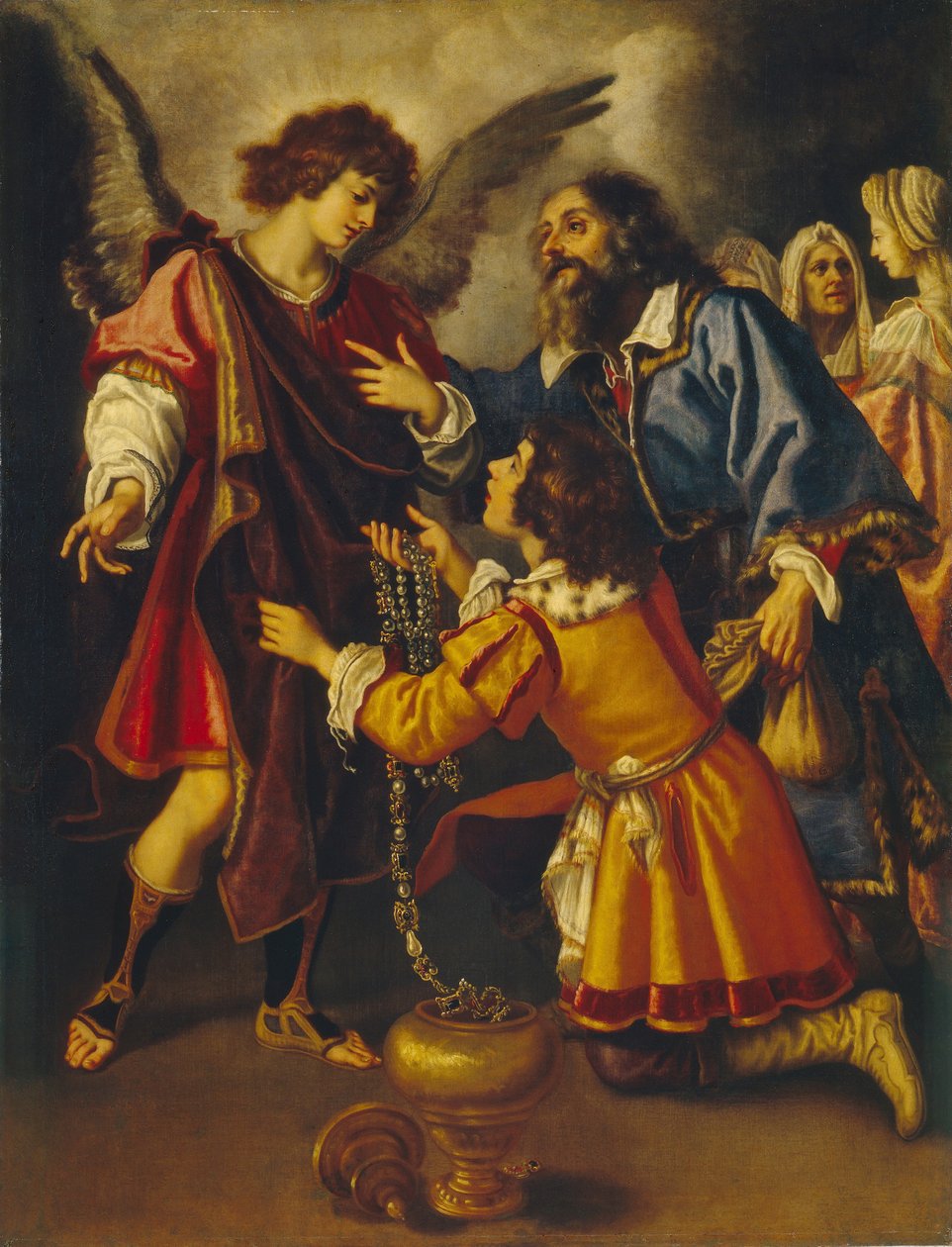 Tobiass Jäähyväiset enkelille, 1600-luvun ensimmäinen kolmannes. tekijältä Giovanni Bilivert