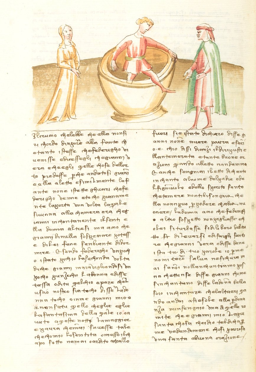 Dekameron, A la fortune du pot ; Mari de Peronella sortant de la jarre , Septième journée, nouvelle 2. tekijältä Giovanni Boccaccio