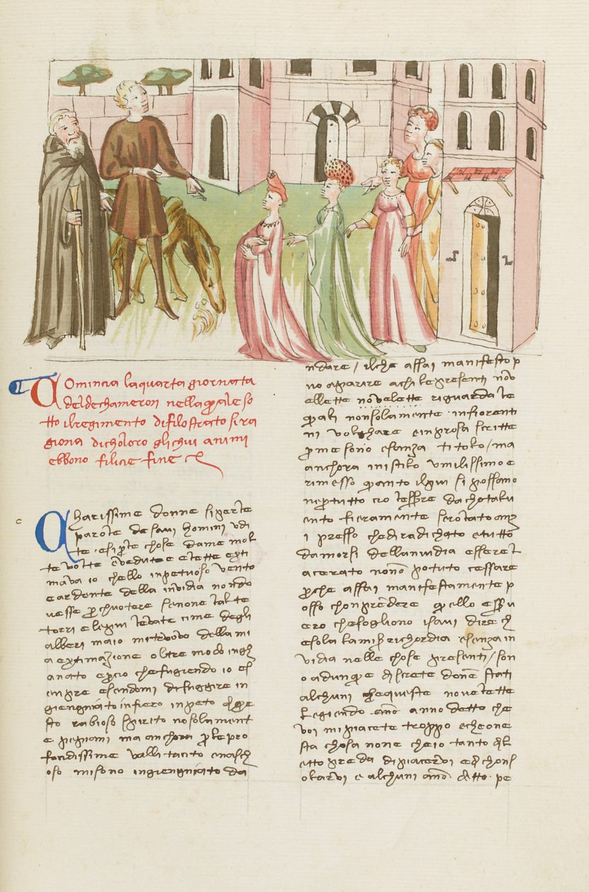 Dekameron, Filippo Balducci ja hänen poikansa Firenzessä , neljäs päivä, . tekijältä Giovanni Boccaccio