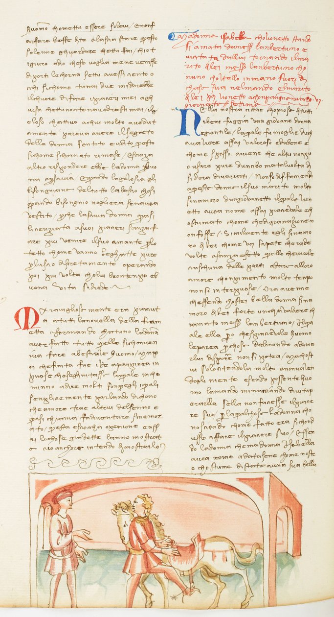 Dekameron, La folle journée ; Lambertuccio ja Isabellan aviomies , Septième journée, novelli 6. tekijältä Giovanni Boccaccio