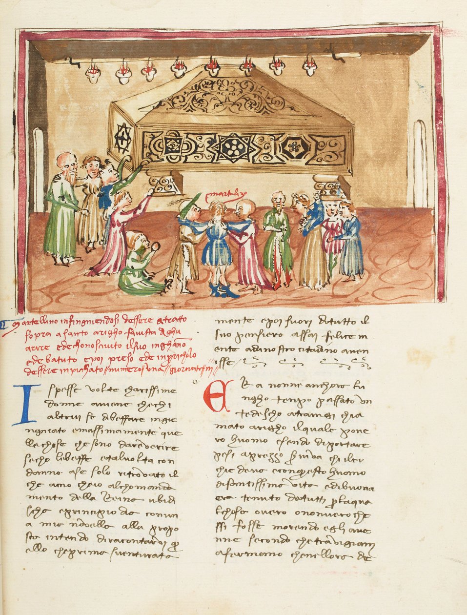 Dekameron, La hart au col ; Martellino au tombeau de saint Henri de Trévise, Deuxième journée, nouvelle 1. tekijältä Giovanni Boccaccio