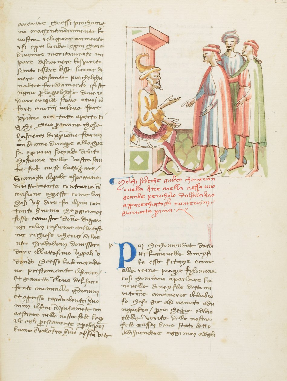 Dekameron, Vertaus kolmesta sormuksesta - Saladin ja Aleksandrian Melkisedek, Ensimmäinen päivä, novelli 3. tekijältä Giovanni Boccaccio
