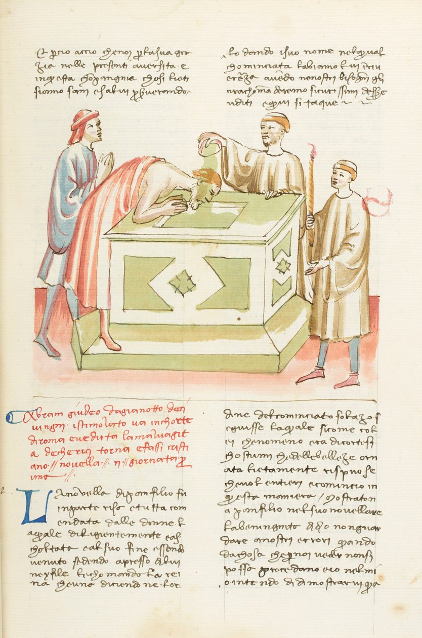 Dekameron, Rooman koulu - Abrahamin kaste , Ensimmäinen päivä, novelli 2. tekijältä Giovanni Boccaccio