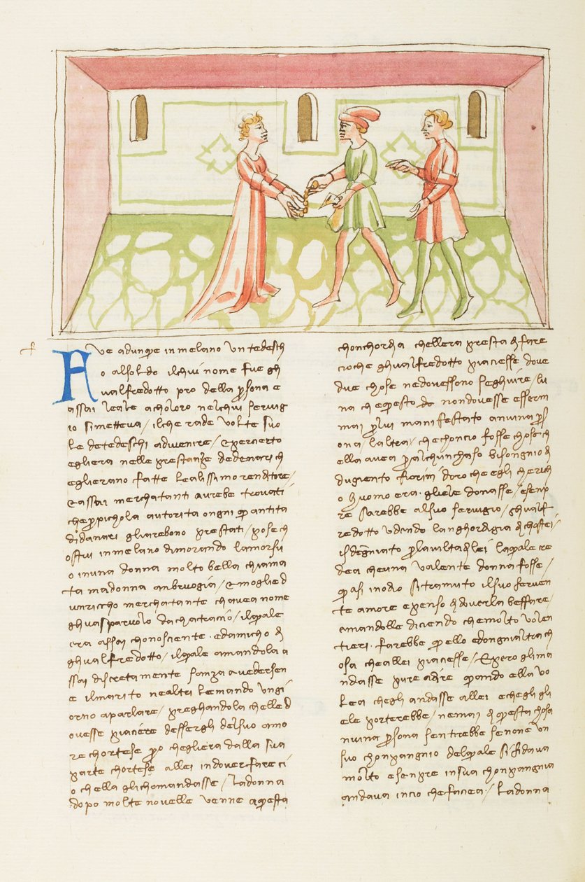 Décaméron, Le demi-monde; Gulfardo payant Ambruogia, Huitième journée, nouvelle 1. tekijältä Giovanni Boccaccio