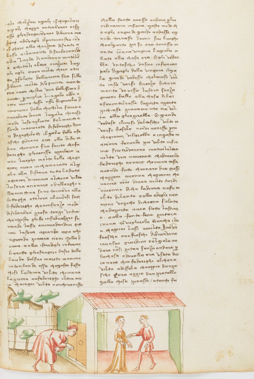 Dekameron, Aave - Tessa dalla Cuculia pahoinpitelee miestään , Seitsemäs päivä, novelli 1. tekijältä Giovanni Boccaccio
