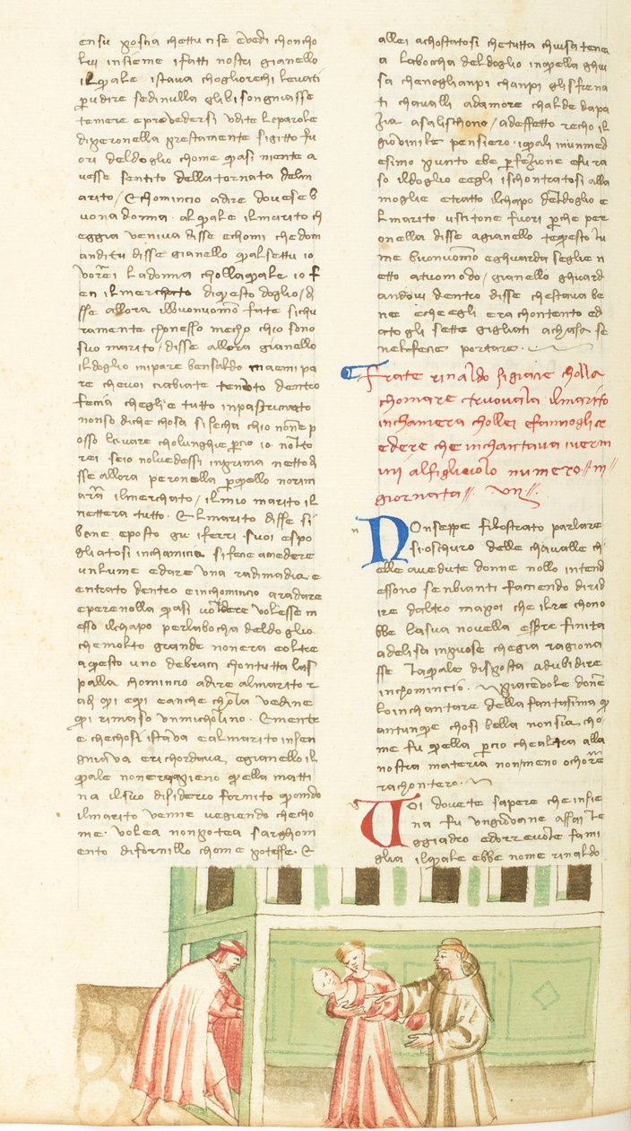 Dekameron, Madonsyöjä Rinaldo pahoinpitelee Agnesan aviomiestä, Seitsemäs päivä, novelli 3. tekijältä Giovanni Boccaccio