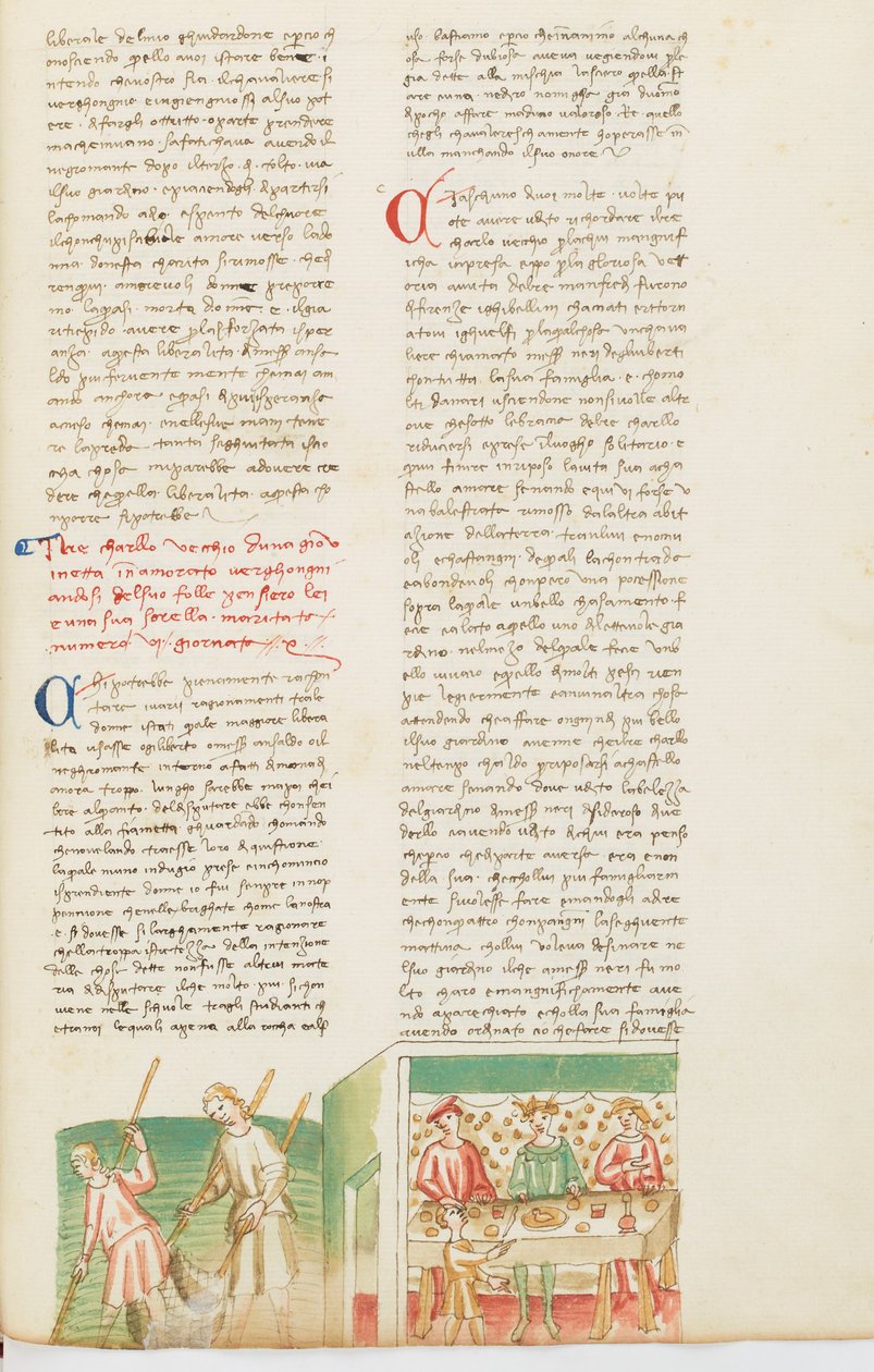 Decameron, Kaarle Kaarle - Napolin Kaarle I:n kaksi voittoa Neri degli Uberin kutsumana , Kymmenes päivä, novelli 6. tekijältä Giovanni Boccaccio