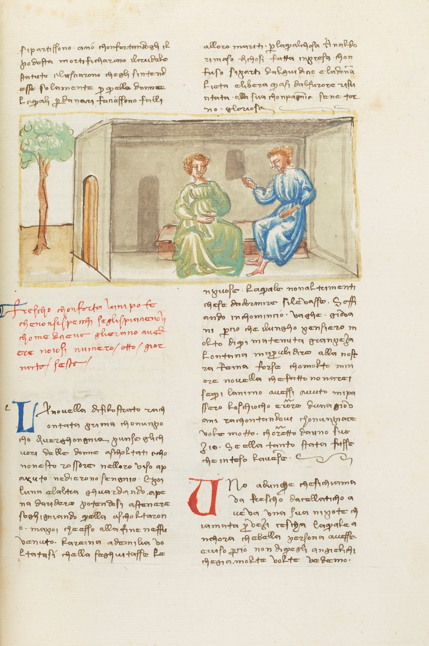 Dekameron, Ärsytykset - Cesca da Celatico ja hänen setänsä, Kuudes päivä, novelli 8. tekijältä Giovanni Boccaccio