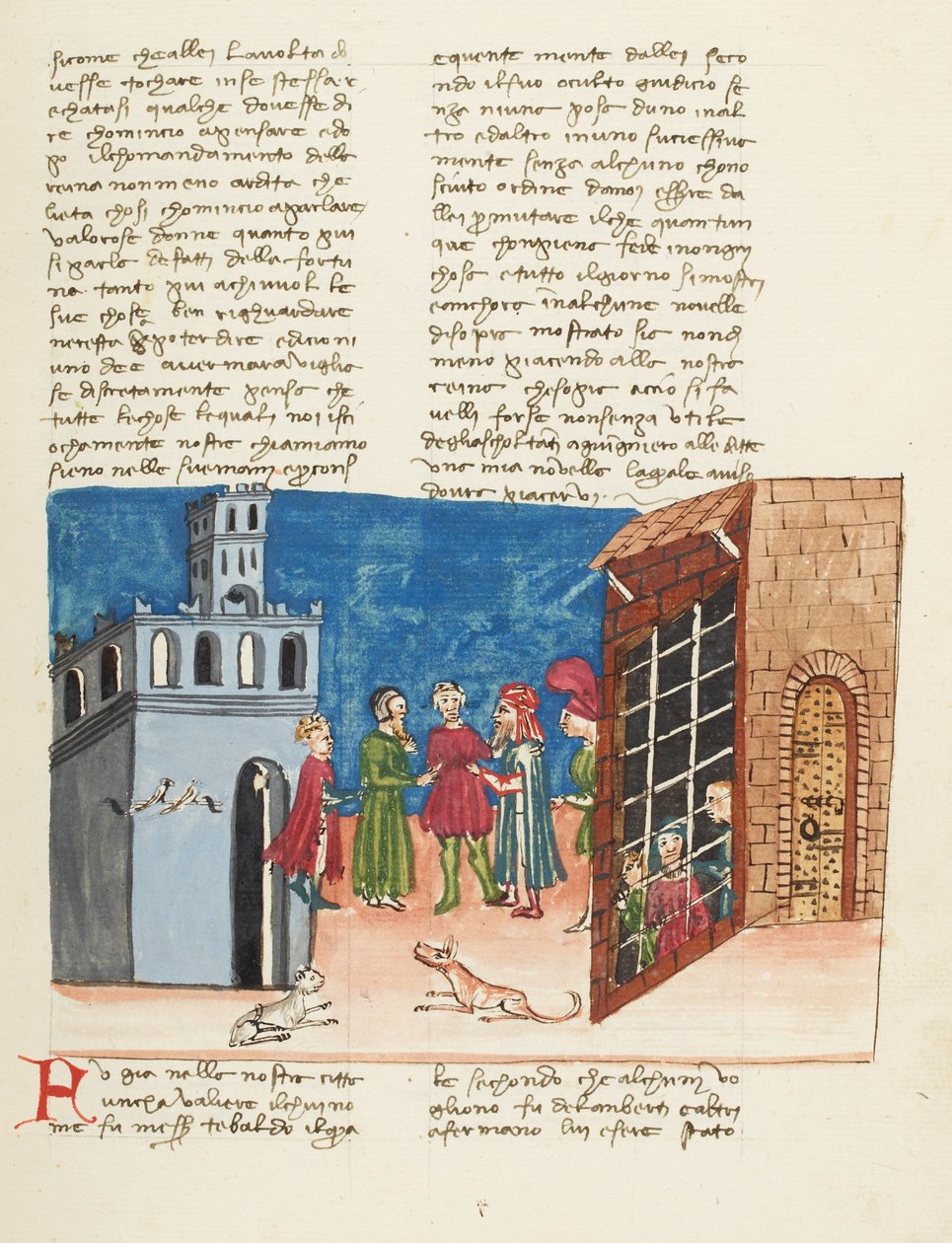 Decameron, Vaatteet eivät tee miestä. Lamberto ja hänen veljensä vankilassa Toinen päivä, novelli 3. tekijältä Giovanni Boccaccio
