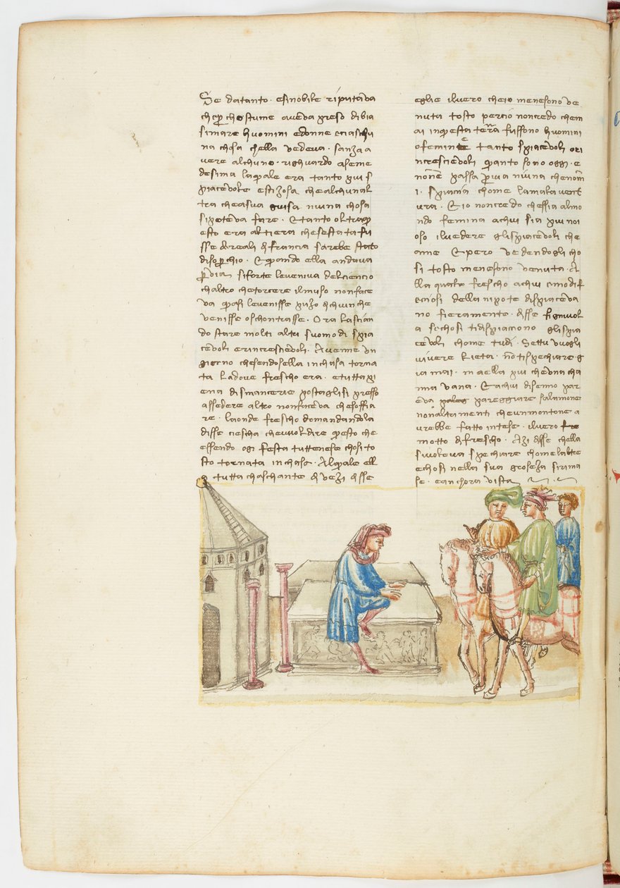 Dekameron, Simon-mestarin hirvittävä seikkailu - Guido Cavalcanti hautausmaalla, kuudes päivä, novelli 9. tekijältä Giovanni Boccaccio
