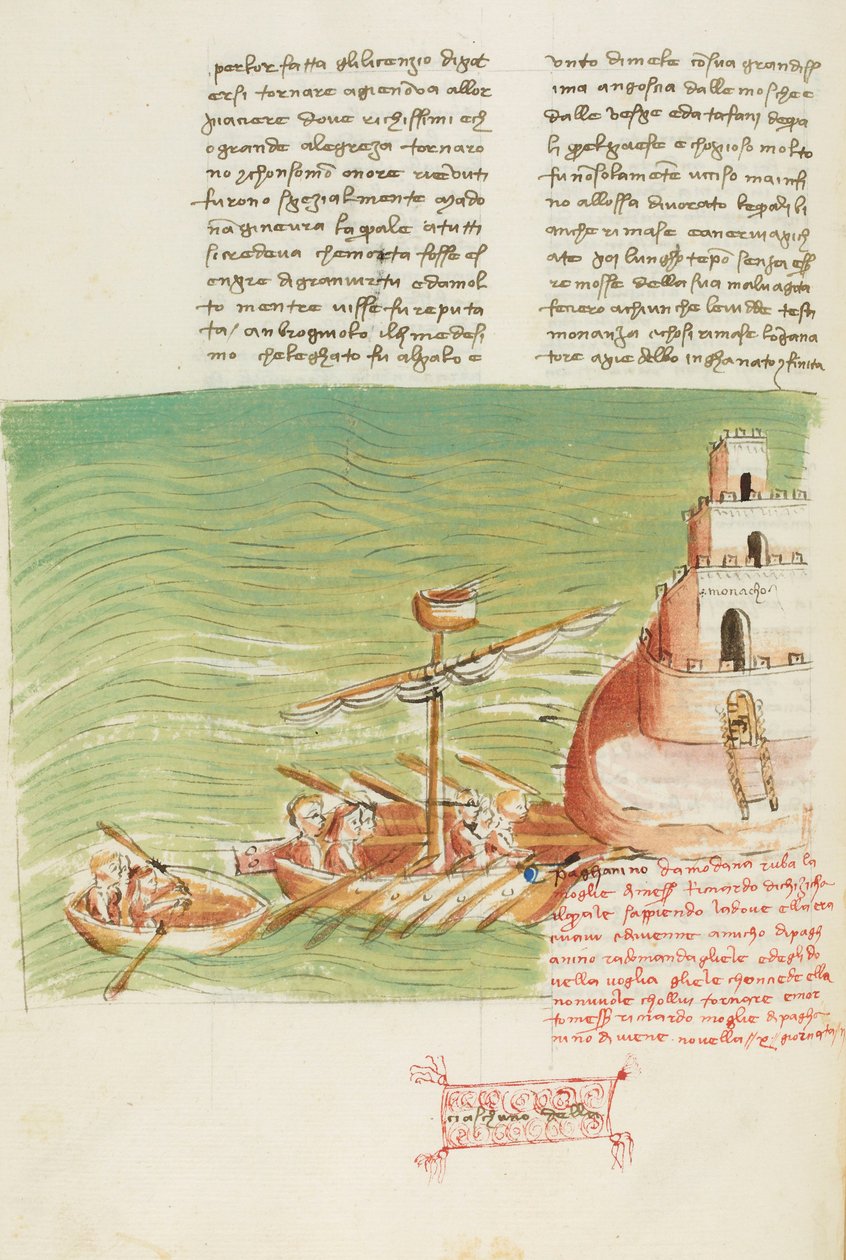 Dekameron, Älä pakota lahjakkuuttasi - Bartolomea Gualandin sieppaus , Toinen päivä, novelli 10. tekijältä Giovanni Boccaccio