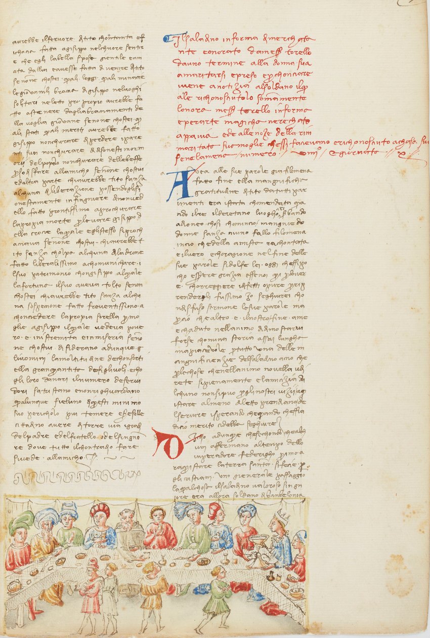 Dekameron, Paluu ilmateitse; Torello di Stra ja Adalieta tapaavat jälleen, Kymmenes päivä, novelli 9. tekijältä Giovanni Boccaccio