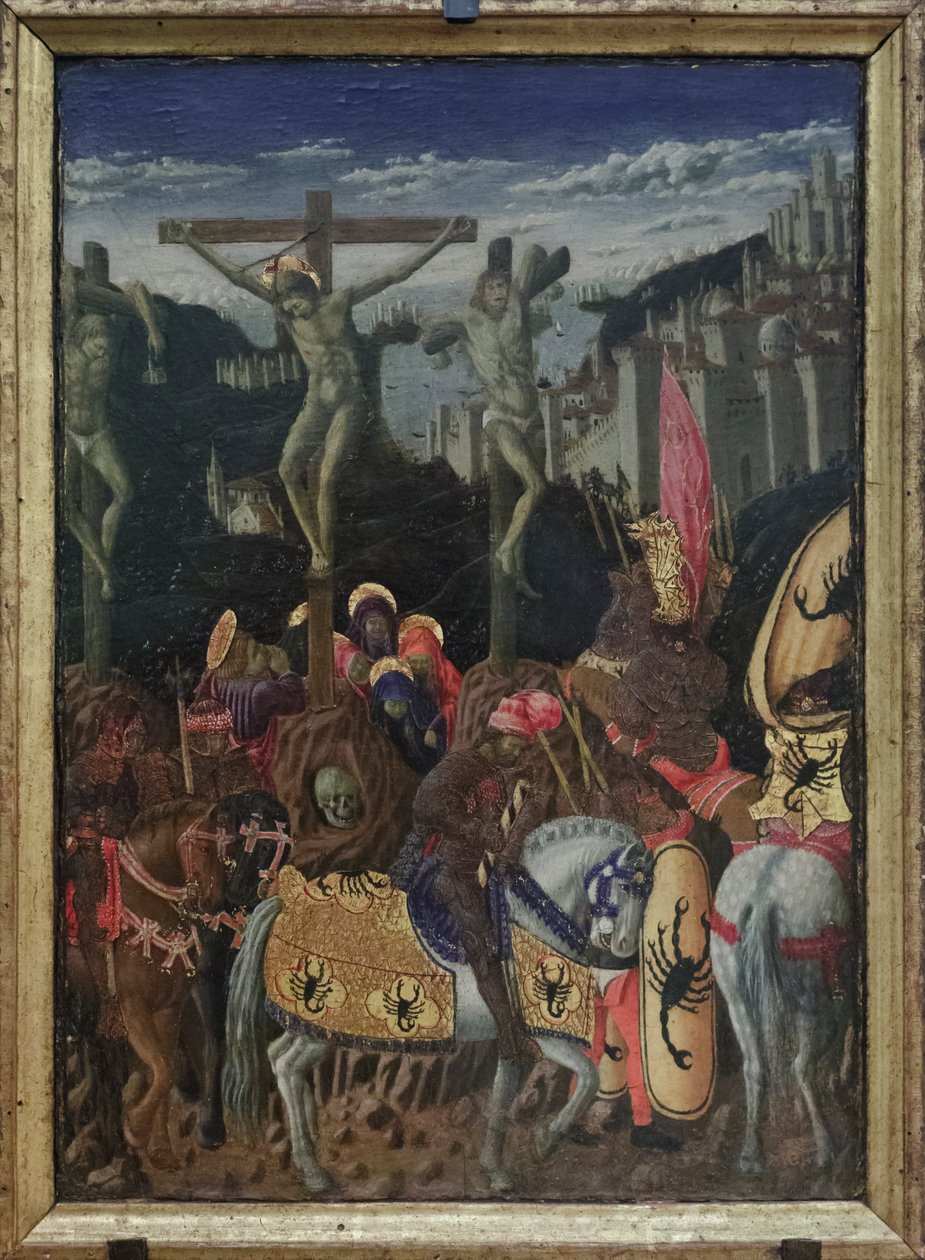 Kristuksen ristiinnaulitseminen, noin 1445-47 (paneeli). tekijältä Giovanni Boccati or Boccatto