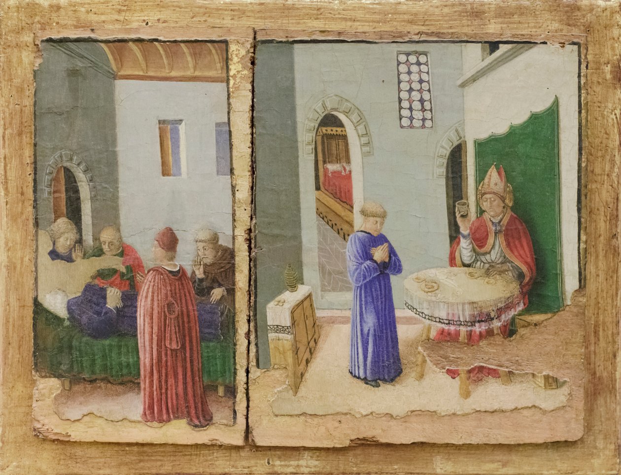San Savinon tarina, pyhimyksen myrkytys ja Vindemion kuolema. tekijältä Giovanni Boccati or Boccatto