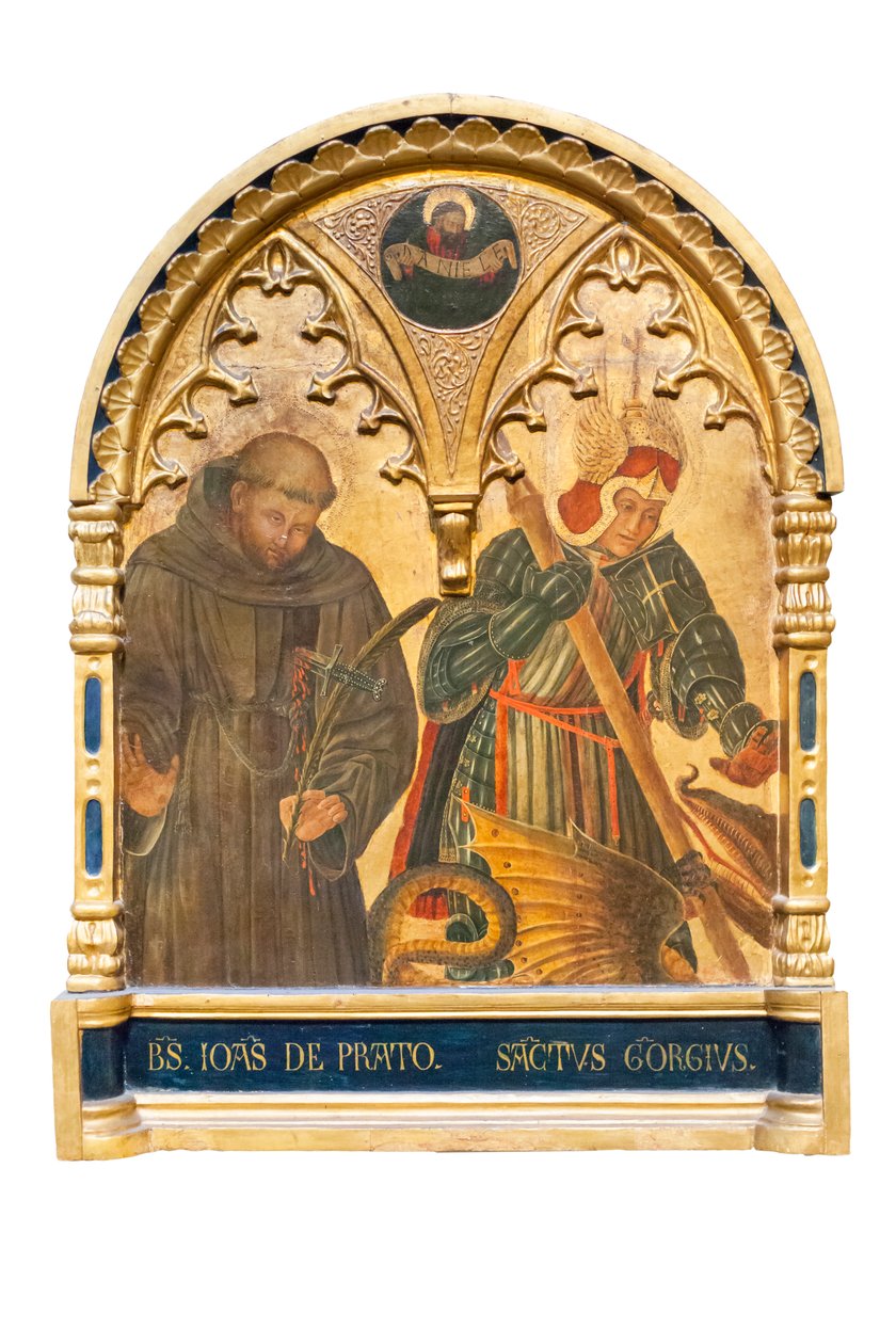O Beato João de Prato e São Jorge finlandês tekijältä Giovanni Boccati or Boccatto