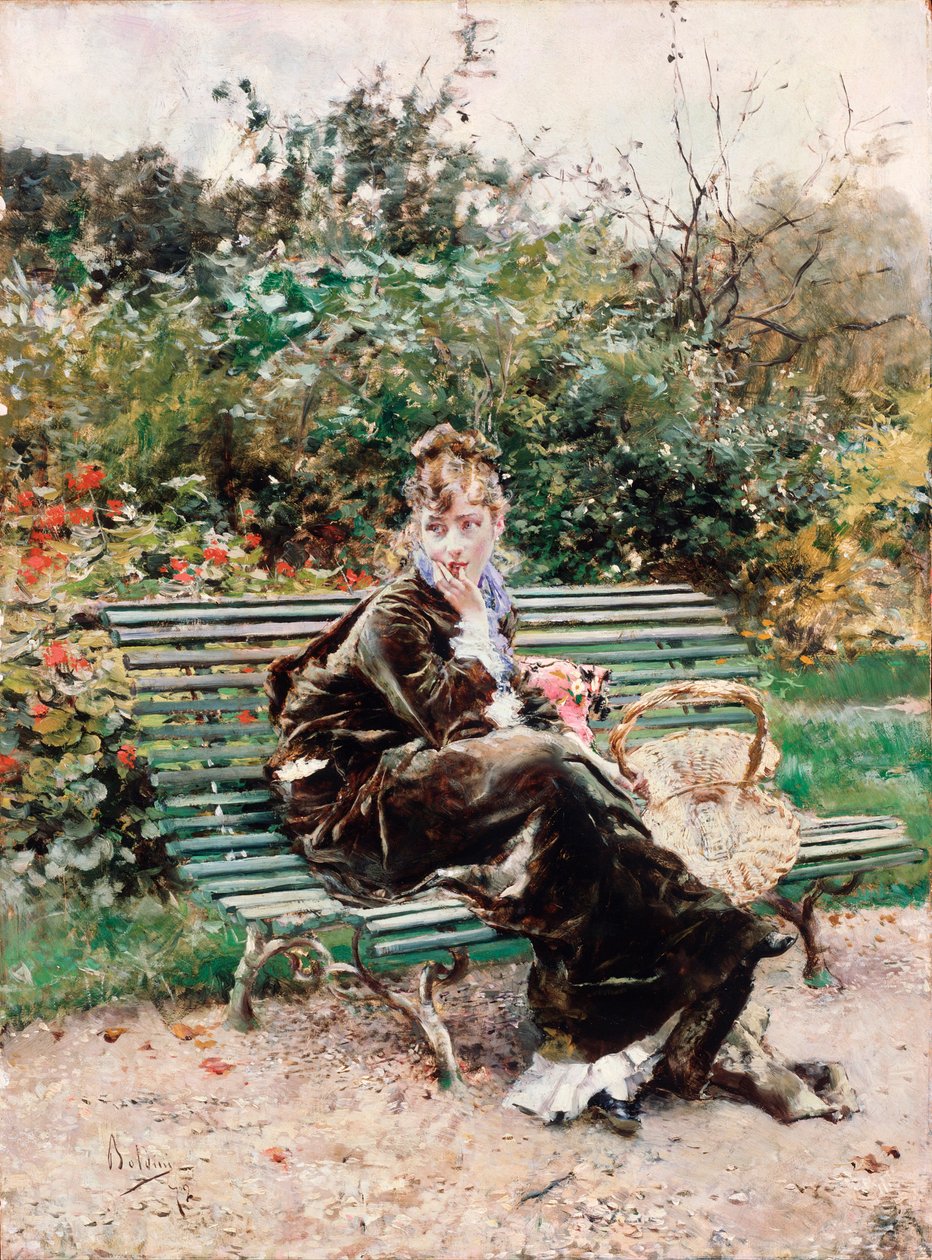 Hyde park (öljy kankaalle tekijältä Giovanni Boldini