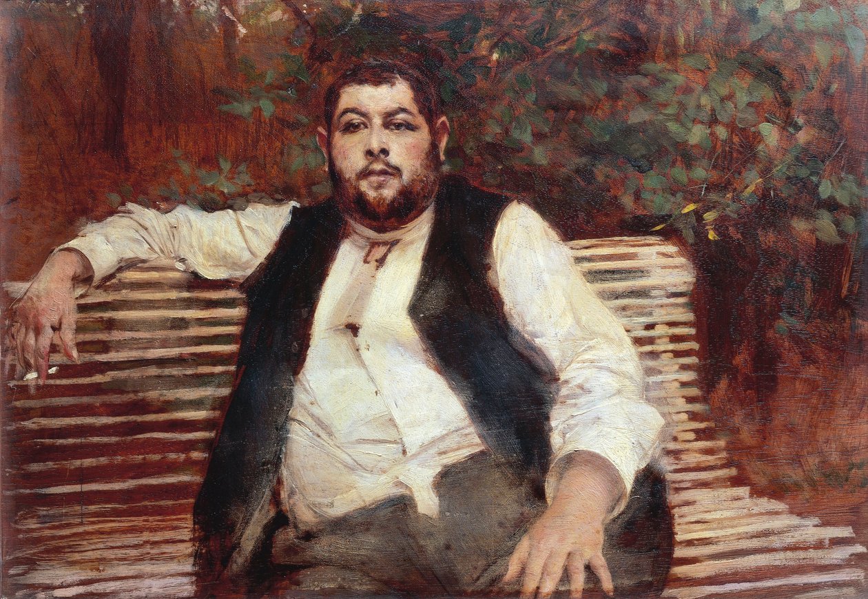 Italia, Ferrara, Veil-Picardin puutarhuri tekijältä Giovanni Boldini
