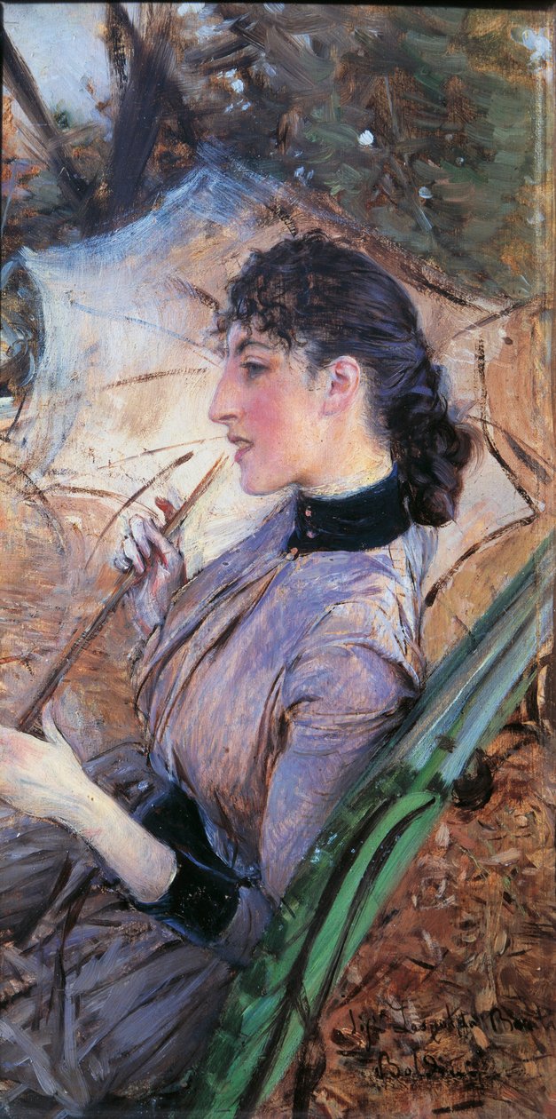 Italia, Firenze, Alaide Bantin profiili tekijältä Giovanni Boldini