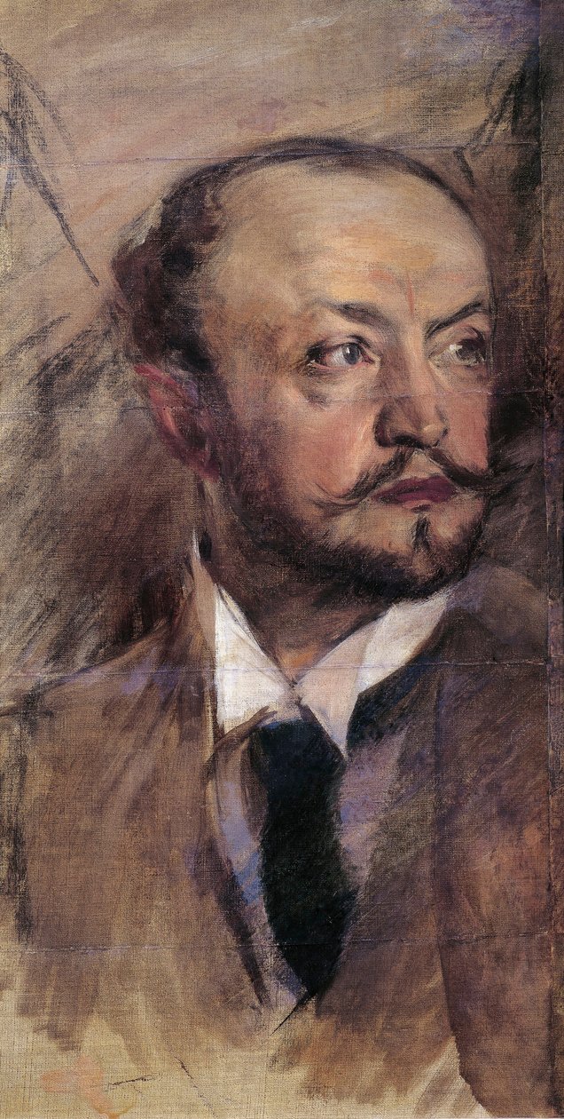 Italia, Firenze, Omakuva Montorsolissa, öljymaalaus tekijältä Giovanni Boldini
