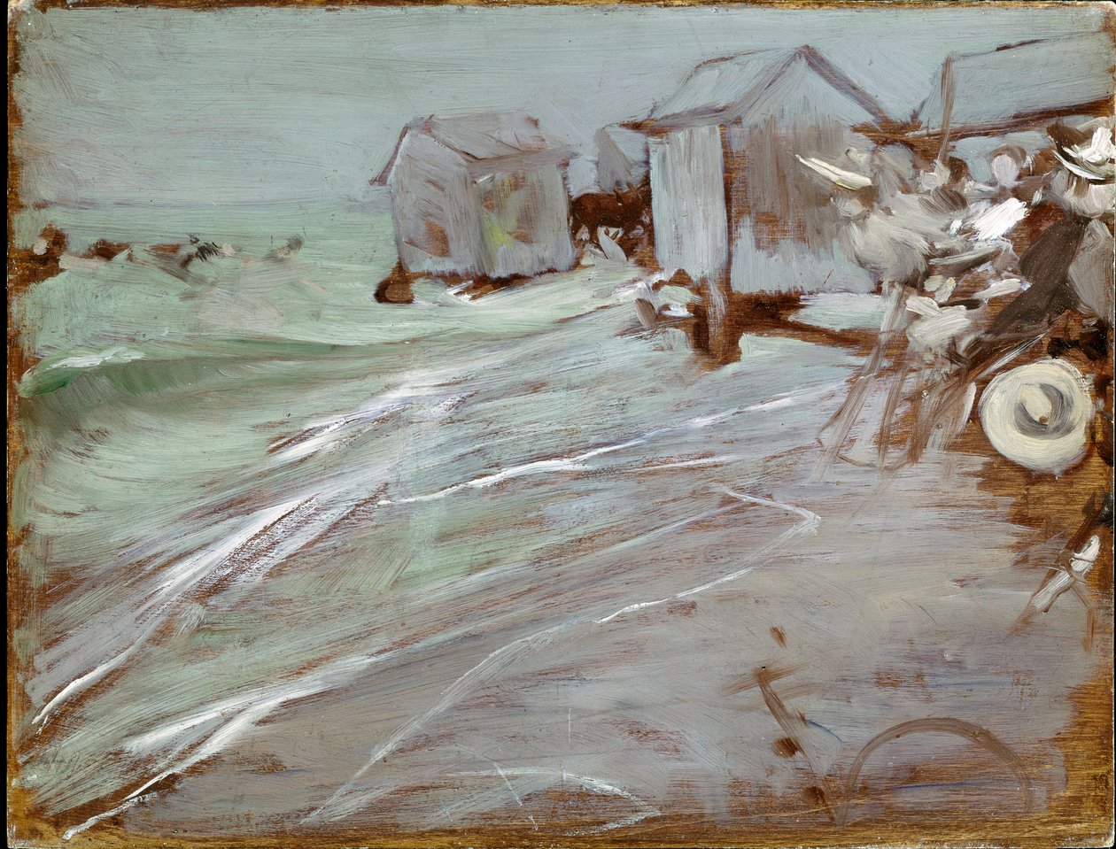 Giovanni Boldinin (1842-1931) Oostenden rantamaalaus Dim. 27x35 cm Bologna, yksityinen kokoelma tekijältä Giovanni Boldini