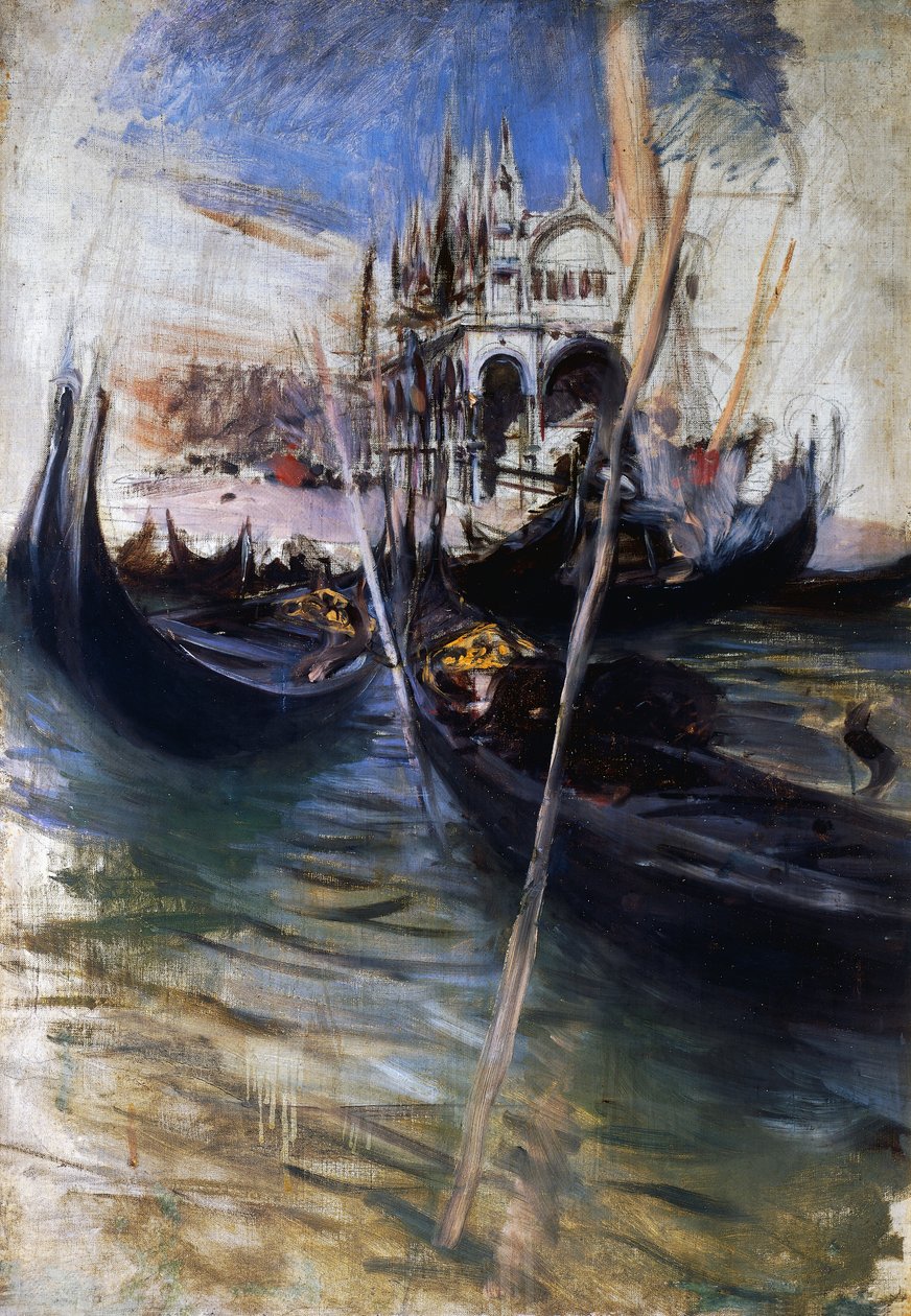 Pier ja San Marco Venetsiassa tekijältä Giovanni Boldini